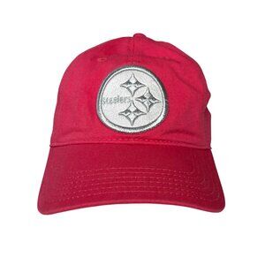 NFL Steelers Hat Womens Pink Strap Back OS Adjustable Logo Fanwear‎